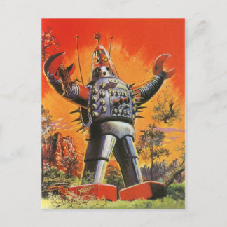 Hari Hari vintage japanese robot postcard
