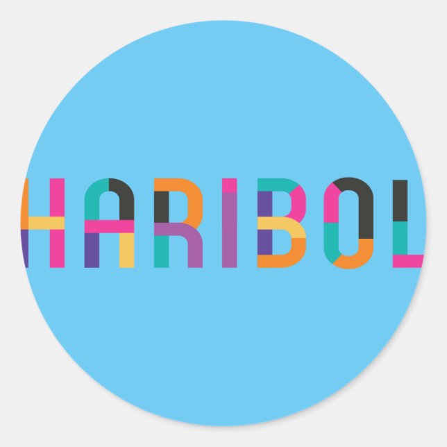  Haribol Nitai Gaur           Classic Round Sticker (Front)