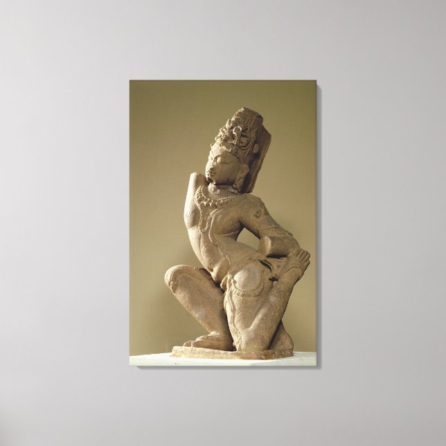 Harihara dancing in the alidha pose, Prathara dyna Canvas Print (Front)