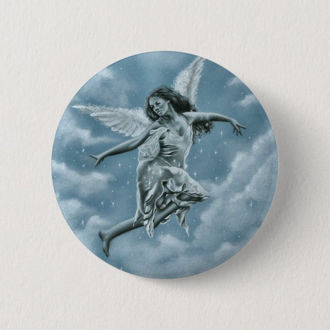 Hark christmas angel sing Button (Front)