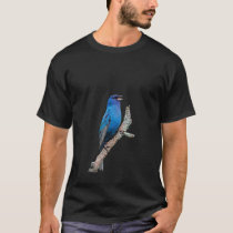 Hark Indigo Bunting Blue bird of Happiness T-Shirt
