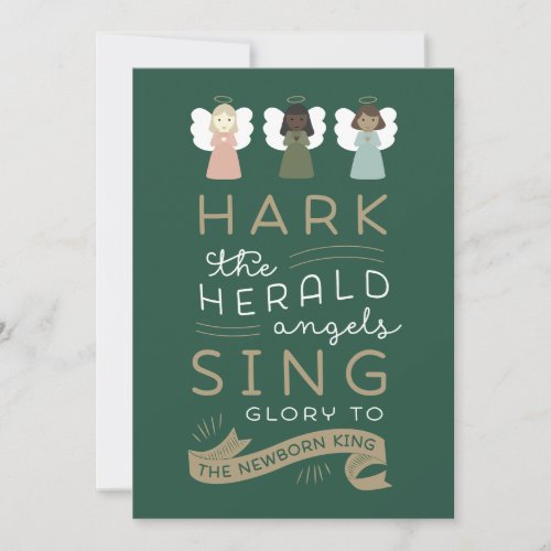 Hark the Herald Angels Christian Holiday Card
