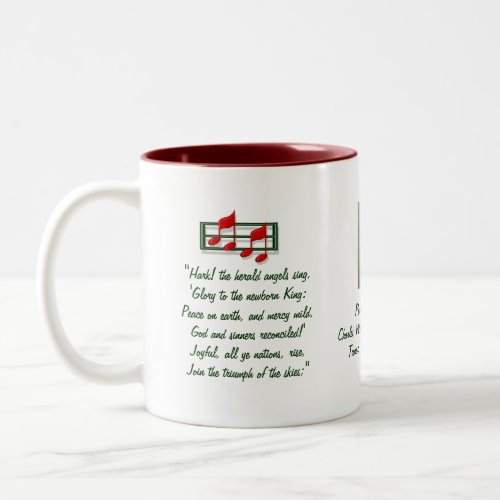 Hark the Herald Angels Hymn Two_Tone Coffee Mug