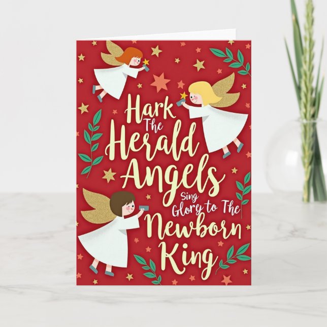 Hark The Herald Angels Sing Card (Front)