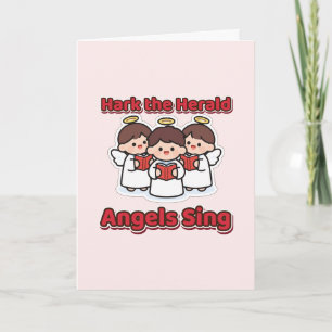 Hark the Herald Angels Sing Christmas Angels Card