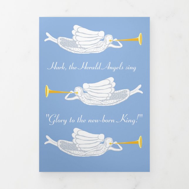 Hark the herald angels sing Christmas card (Cover)