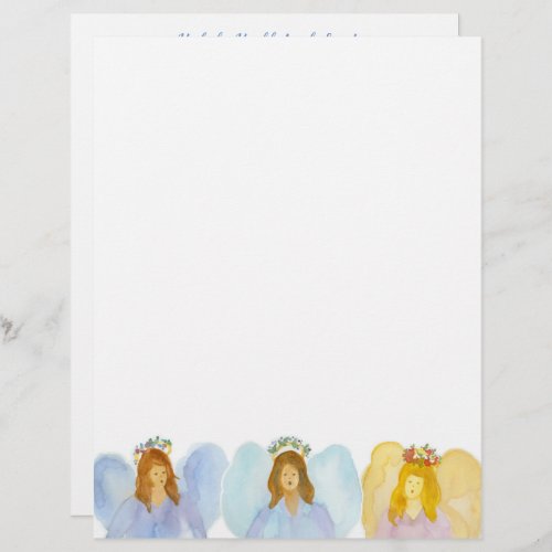 Hark The Herald Angels Sing Christmas Letters Letterhead