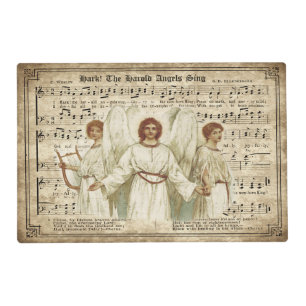 Hark the Herald Angels Sing Christmas Place Mat