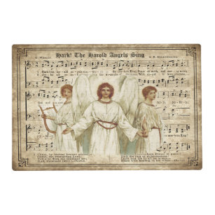 Hark the Herald Angels Sing Christmas Place Mat