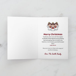 Hark the Herald Angels Sing Personalized Angels Card