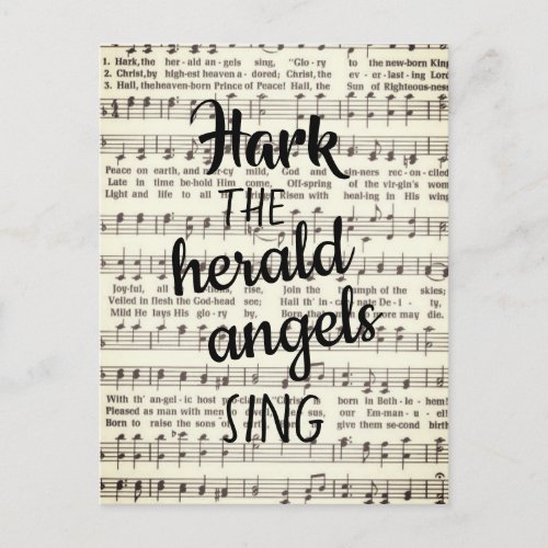 Hark the Herald Angels Sing Postcard