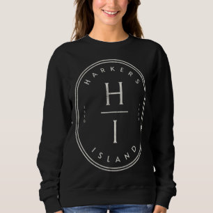 Harkers Island NC Summertime Vacationing Initials Sweatshirt