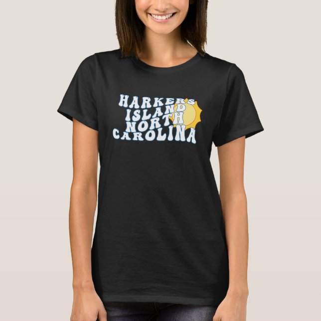 Harkers Island North Carolina NC Vacation Souvenir T-Shirt (Front)