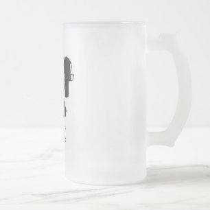 Harlekin Frosted Glass Beer Mug
