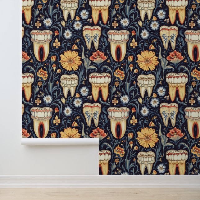 Harlem Art Teeth in Tooth Dental Clinic Wall Decor (Application)