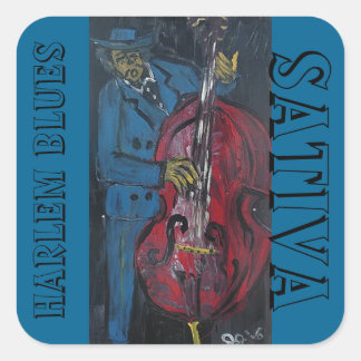HARLEM BLUES INDICA SQUARE STICKER