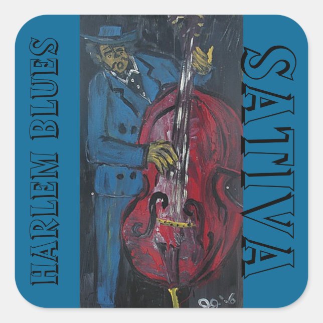 HARLEM BLUES INDICA SQUARE STICKER (Front)