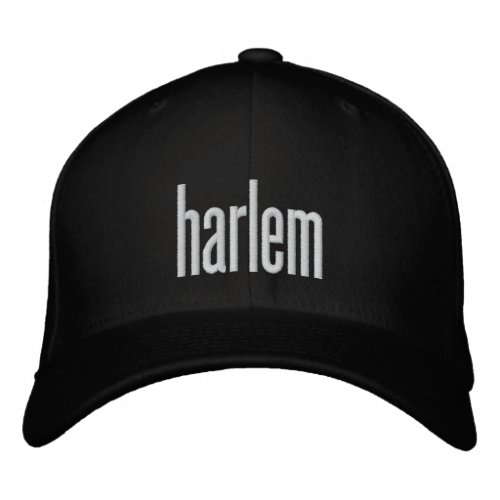 Harlem   embroidered baseball cap