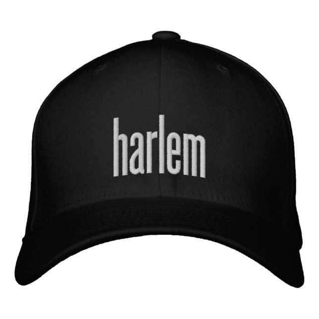 Harlem   embroidered baseball cap (Front)