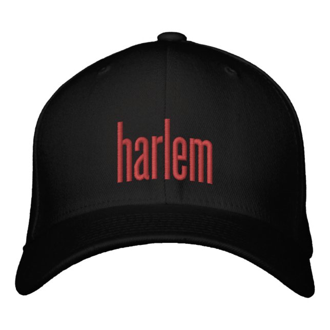 Harlem   embroidered baseball cap (Front)