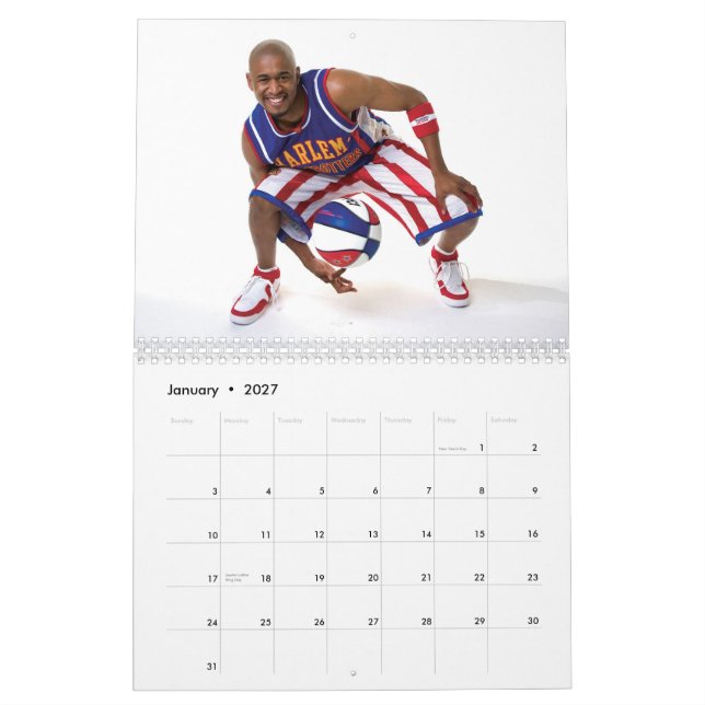 Harlem GlobeTrotters Calendar (Jan 2027)