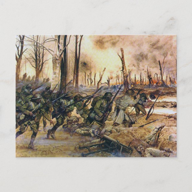 Harlem Hell Fighters Séchault H. Charles McBarron  Postcard (Front)