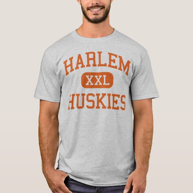 Harlem - Huskies - Junior - Loves Park Illinois T-Shirt (Front)