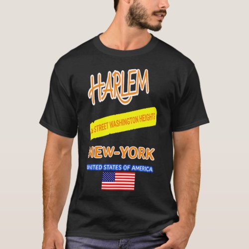 HARLEM New York 96th STREET WASHINGTON HEIGHTS  T_Shirt
