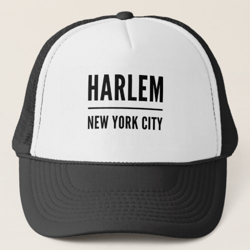 Harlem New York City  Manhattan Trucker Hat