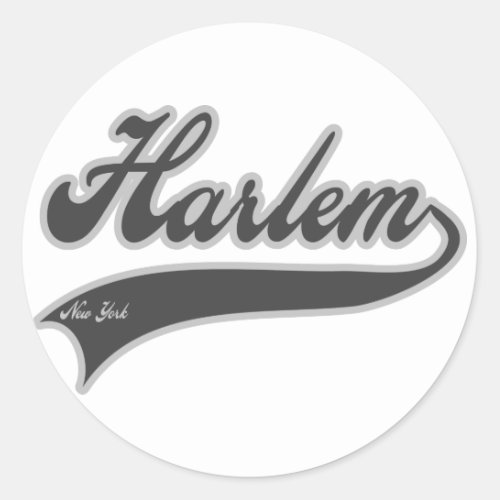 Harlem New York Classic Round Sticker