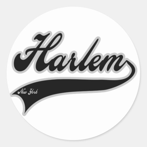 Harlem New York Classic Round Sticker