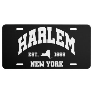 Harlem,New York License Plate