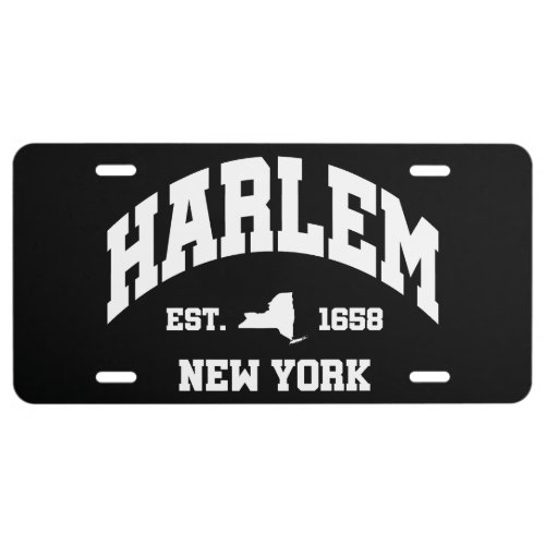 HarlemNew York License Plate