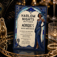 Harlem Nights Roaring 20s Blue Sapphire Jazz Age