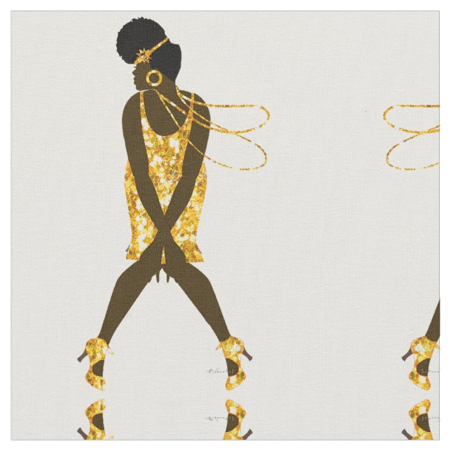 Harlem Renaissance 1920, Charleston Fabric (Close Up)