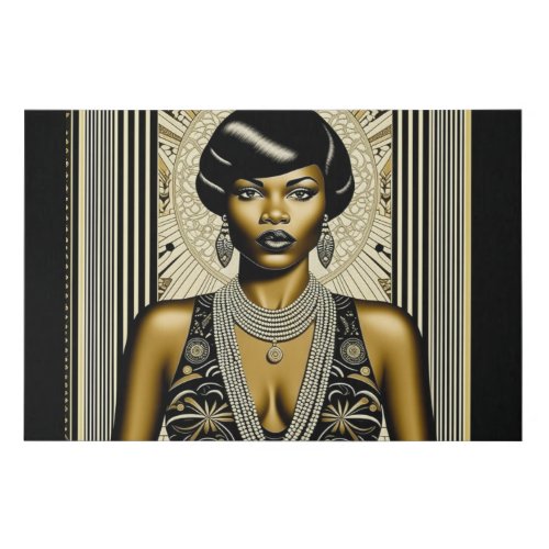 Harlem Renaissance 1920s_1930s Art Deco_Betty Faux Canvas Print
