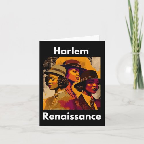 Harlem Renaissance Abstract Art Black History Mont Card