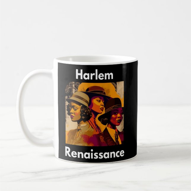 Harlem Renaissance Abstract Art Black History Mont Coffee Mug (Left)