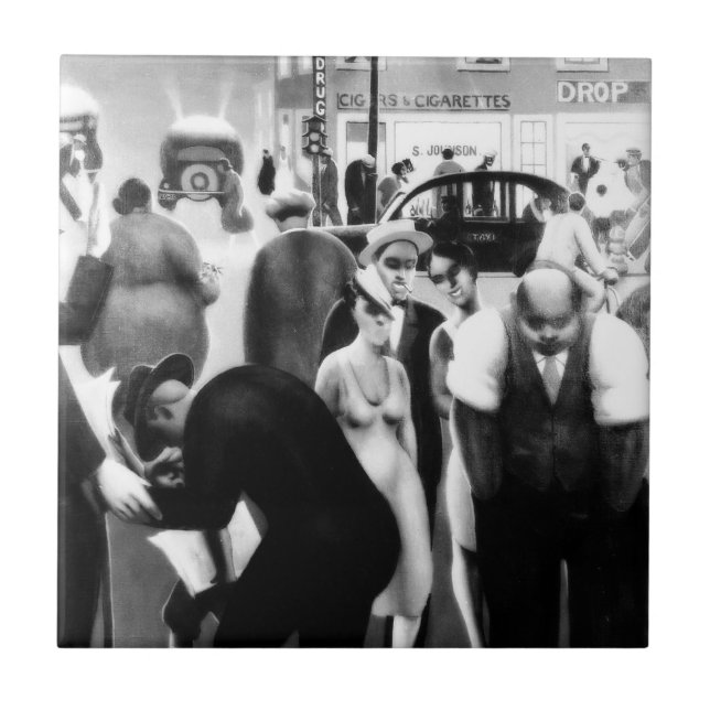 Harlem Renaissance Art - "Black Belt" Tile (Front)