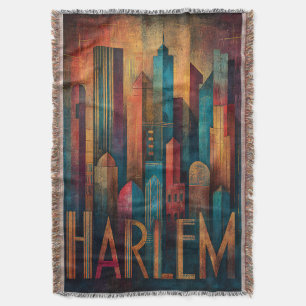 Harlem Renaissance Art Deco Throw Blanket