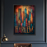 Harlem Renaissance Art Deco Wall Poster