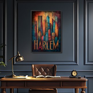 Harlem Renaissance Art Deco Wall Poster