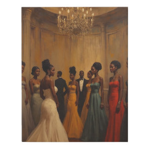 Harlem Renaissance Debutantes Faux Canvas Print