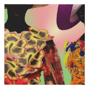 Harlem Renaissance Elegance – 1920s Art Deco Canva Faux Canvas Print