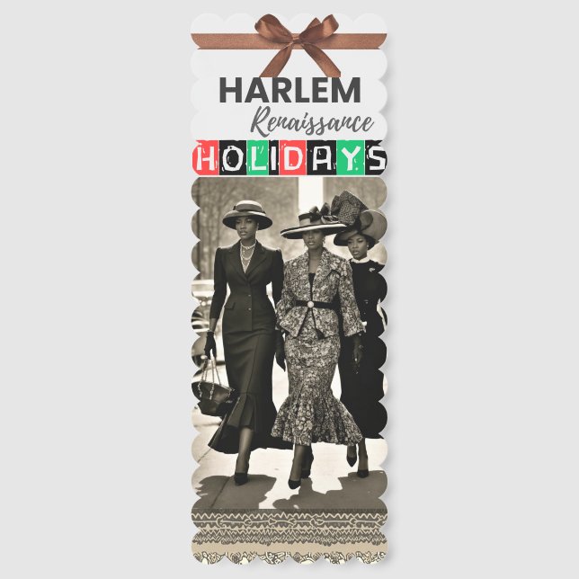 Harlem Renaissance Holidays   Bookmarks (Front)