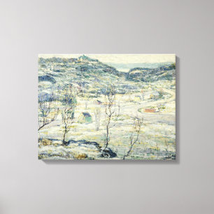 Harlem Valley in Winter (New York Scene) Canvas Print
