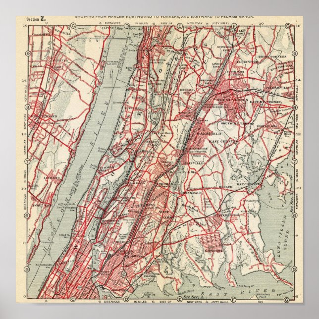 Harlem, Yonkers, Pelham Manor, New York Poster (Front)