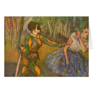 Harlequin and Columbine by Edgar Degas Vintage Art