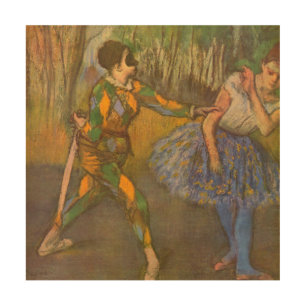 Harlequin and Columbine by Edgar Degas Vintage Art