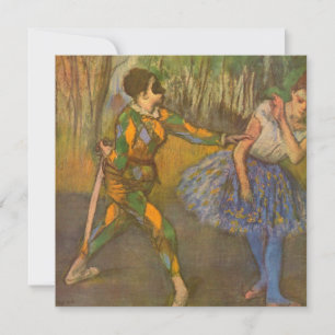 Harlequin and Columbine by Edgar Degas Vintage Art